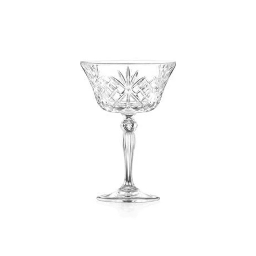 RCR Melodia champagnecoupe 260 ml – kristallen coupeglas voor champagne en cocktails