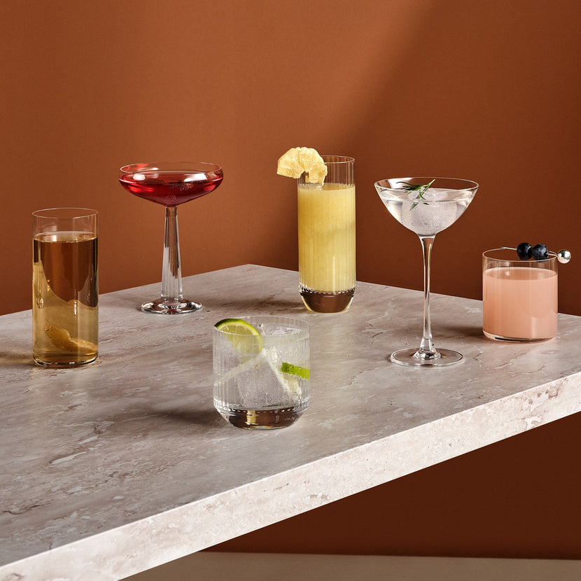 Nude Big Top highball glas 340 ml – modern kristallen longdrinkglas voor cocktails en frisdrank