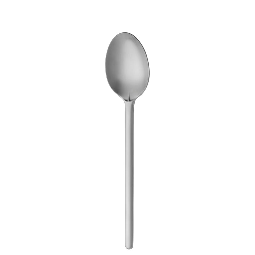 Sola New Dutch Satin dessertlepel 18,8 cm van roestvrij staal met satijnen afwerking, verpakt per 12 stuks.