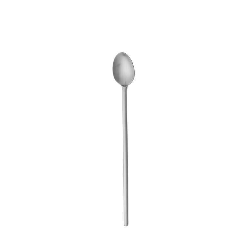 Sola New Dutch Satin longdrinklepel 21 cm – roestvrij staal met satijnen afwerking, perfect voor cocktails en desserts in de horeca.