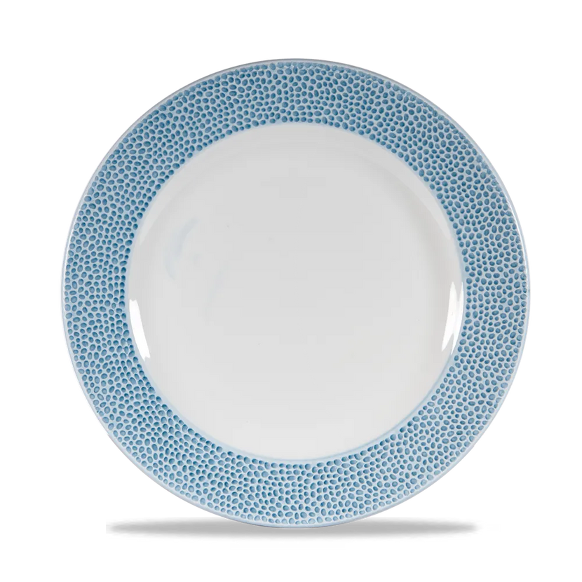 Churchill Isla Spinwash Ocean Blue bord op voet 27,6 cm – blauw dinerbord voor de horeca