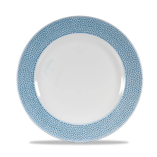 Churchill Isla Spinwash Ocean Blue bord op voet 27,6 cm – blauw dinerbord voor de horeca