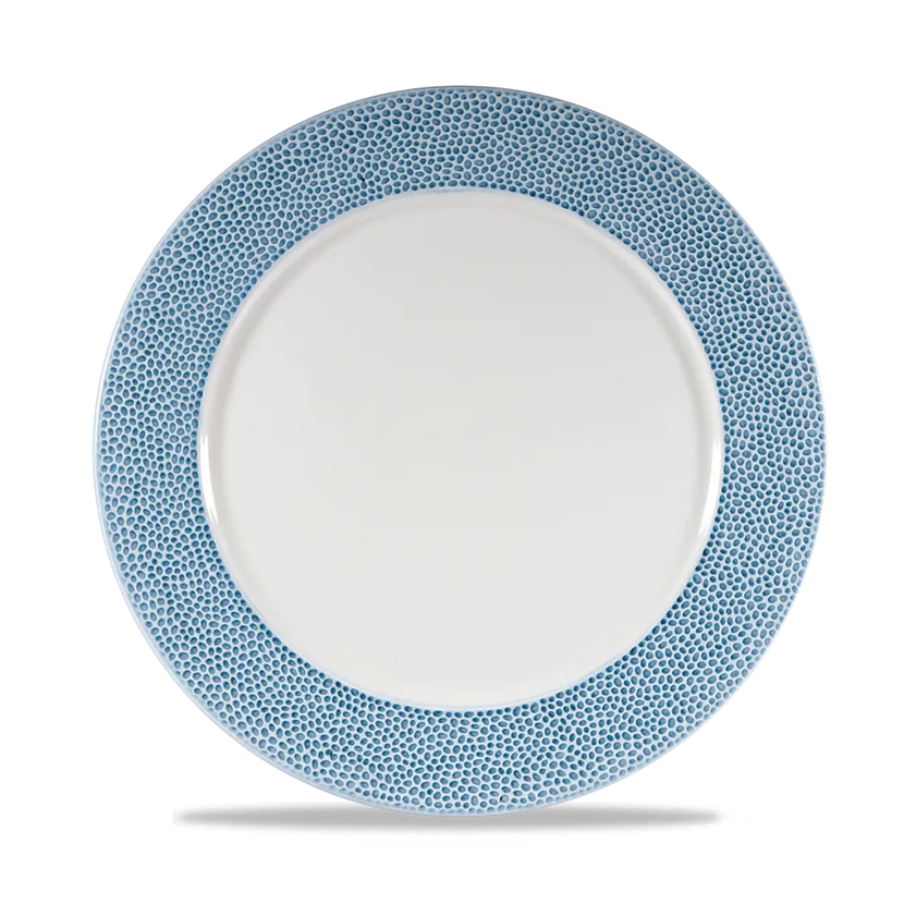 Churchill Isla Spinwash Ocean Blue presentatiebord 30 cm – groot blauw serveerbord voor fine dining