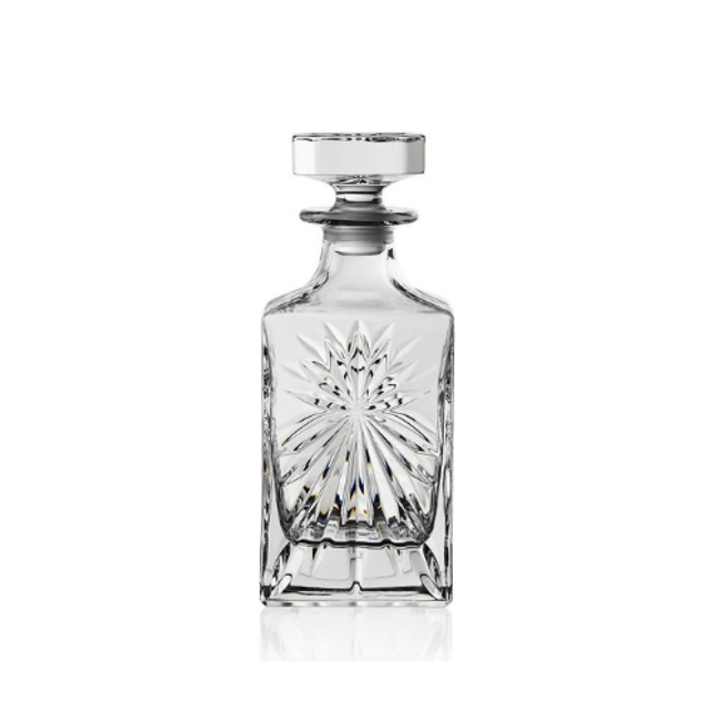 RCR Oasis Bottiglia Quadra whiskykaraf 850 ml – vierkante kristallen karaf voor whisky