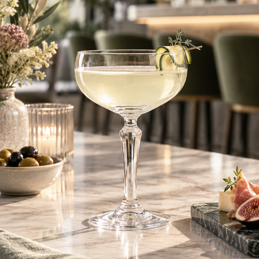 Onis SPKSY coupe champagne 255 ml – vintage coupeglas voor champagne en cocktails in de bar