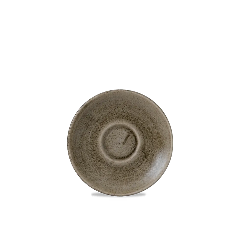 Churchill Patina Antique Taupe espressoschotel 11,8 cm – taupe onderschoteltje voor restaurants