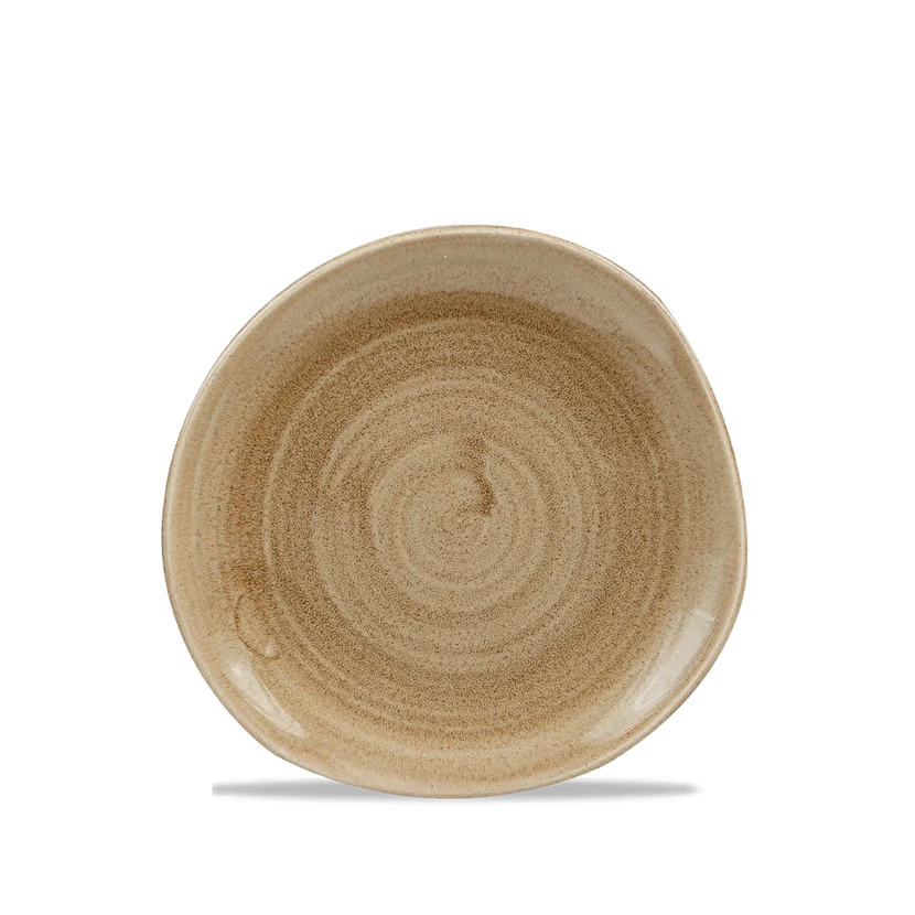 Churchill Stonecast Patina Antique Taupe Trace bord 18,6 cm – klein taupe bordje voor de horeca
