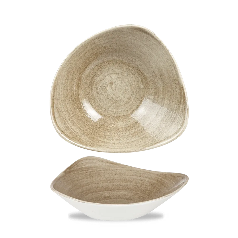 Churchill Stonecast Patina Antique Taupe Lotus kom 24 cm – taupe serveerkom voor de horeca