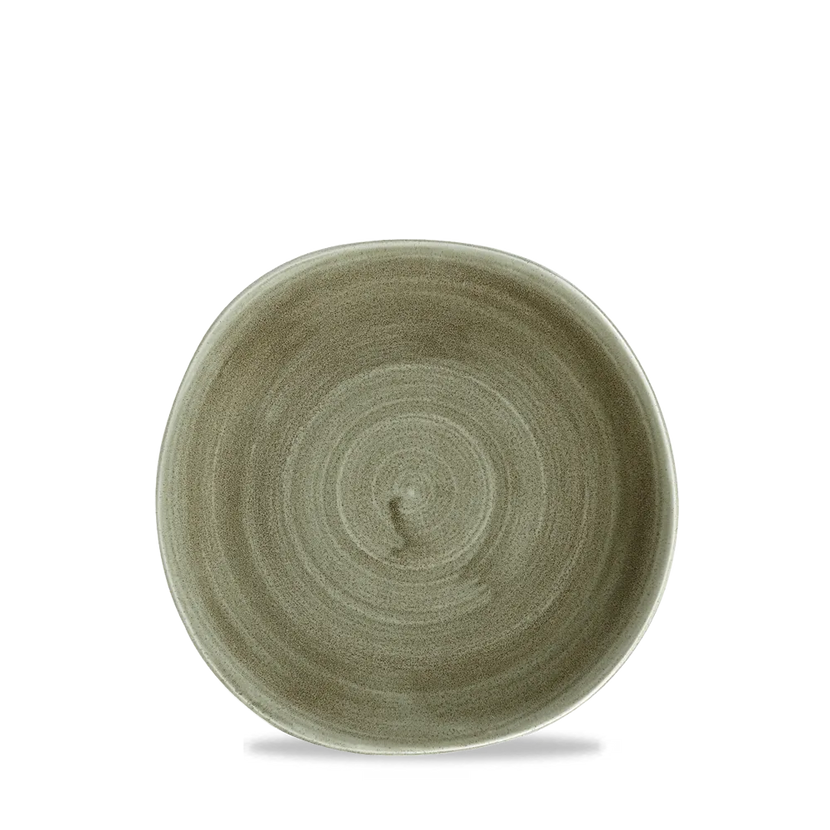 Churchill Stonecast Patina Green Trace bord 18,6 cm – klein groen bordje voor restaurants