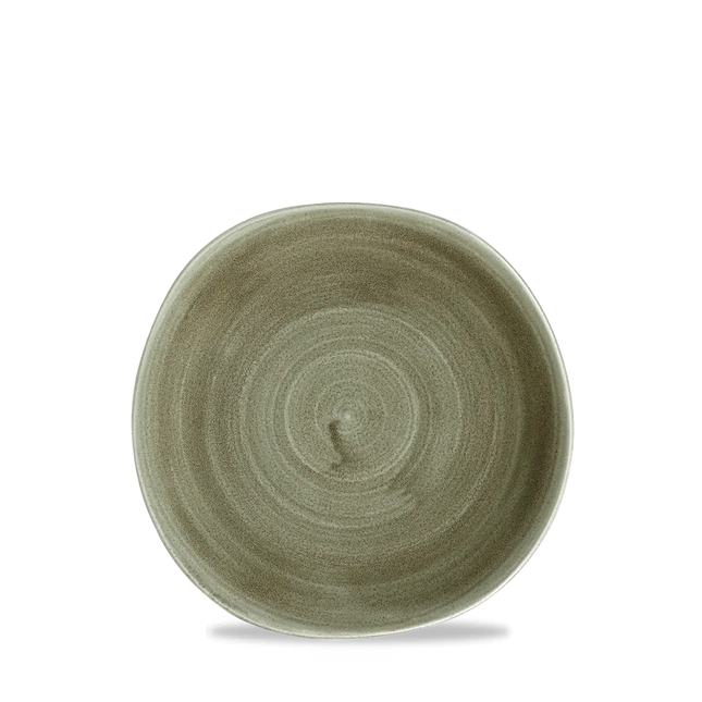 Churchill Stonecast Patina Green Trace bord 18,6 cm – klein groen bordje voor restaurants