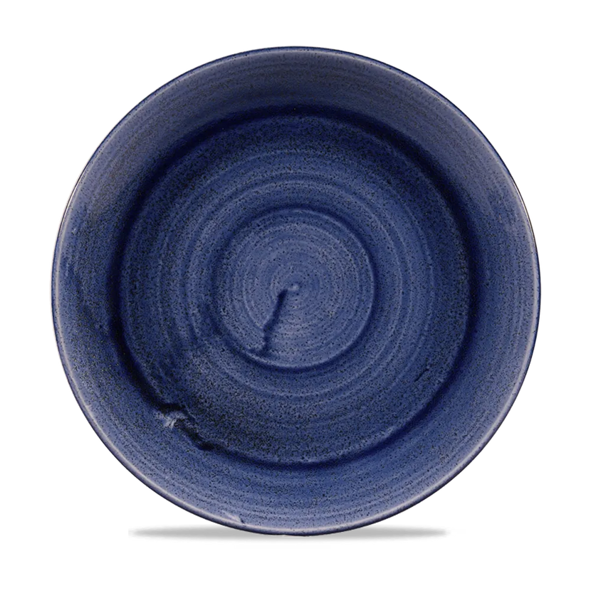 Churchill Stonecast Patina Cobalt Blue Evolve coupebord 26 cm – kobaltblauw randloos bord