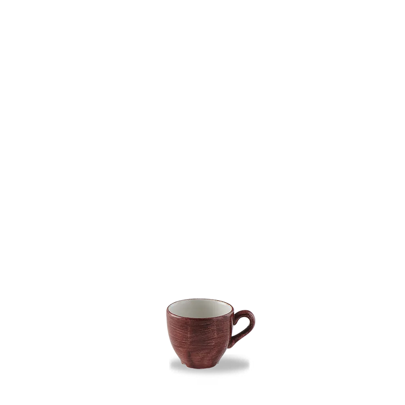 Churchill Stonecast Red Rust espressokopje – gespikkeld stoneware met reactief glazuur voor restaurants
