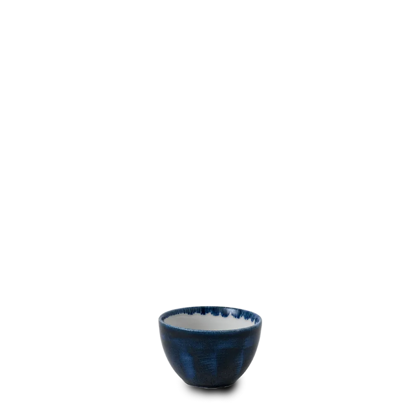 Churchill Plume Ultramarine suikerpot 227ml – porselein met gekleurde coupe-rand voor fine dining