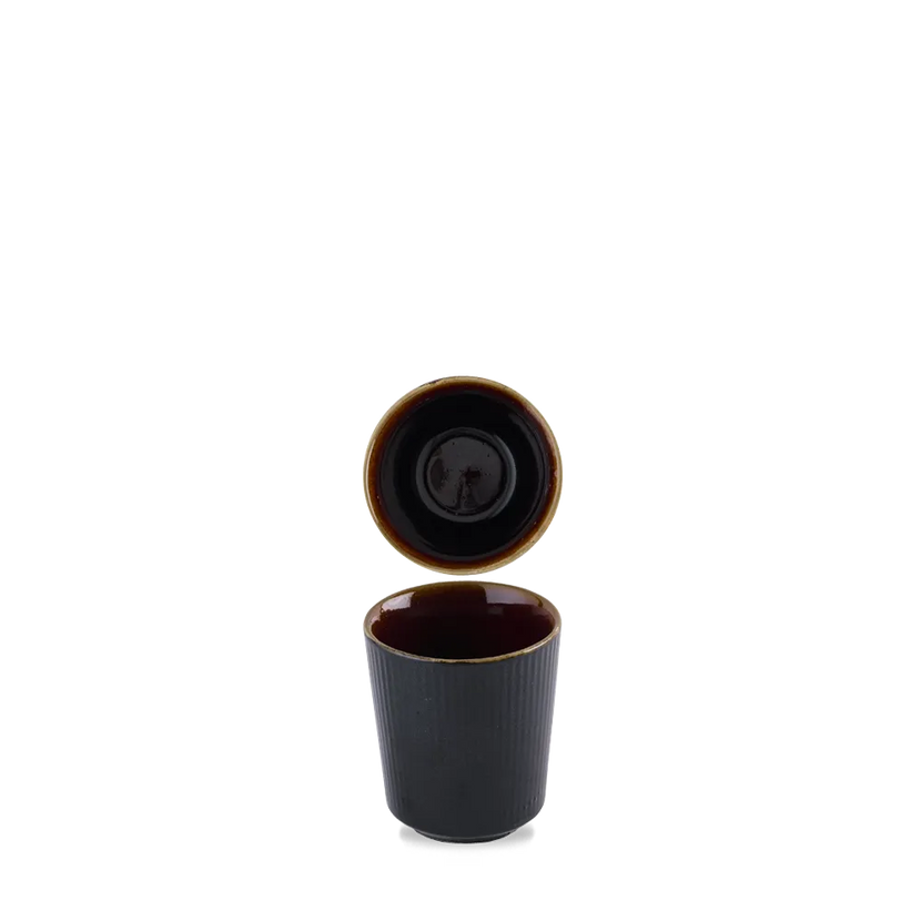 Churchill Tokyo Black kopje zonder oor 110 ml – zwart espressokopje voor horeca