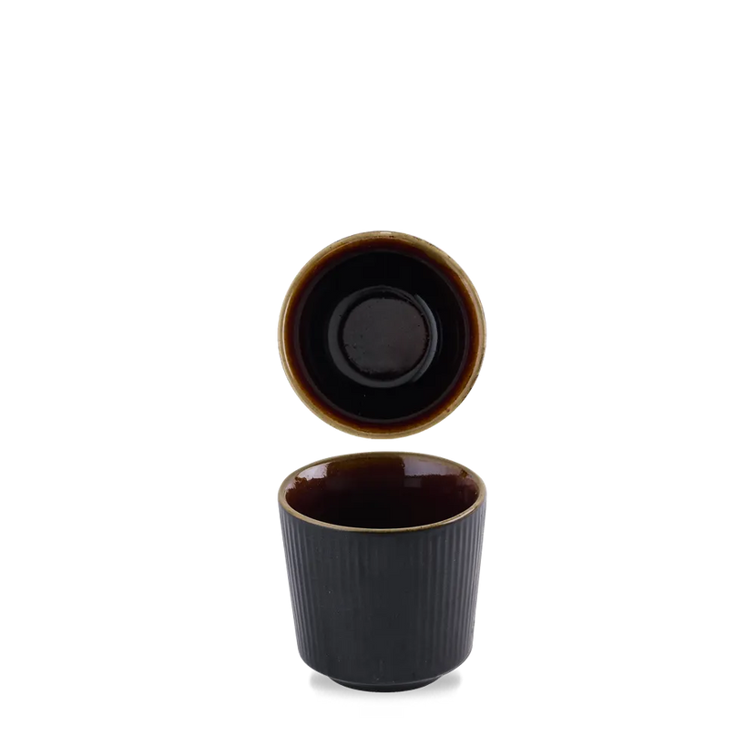 Churchill Tokyo Black kopje zonder oor 227 ml – zwart kopje voor restaurants