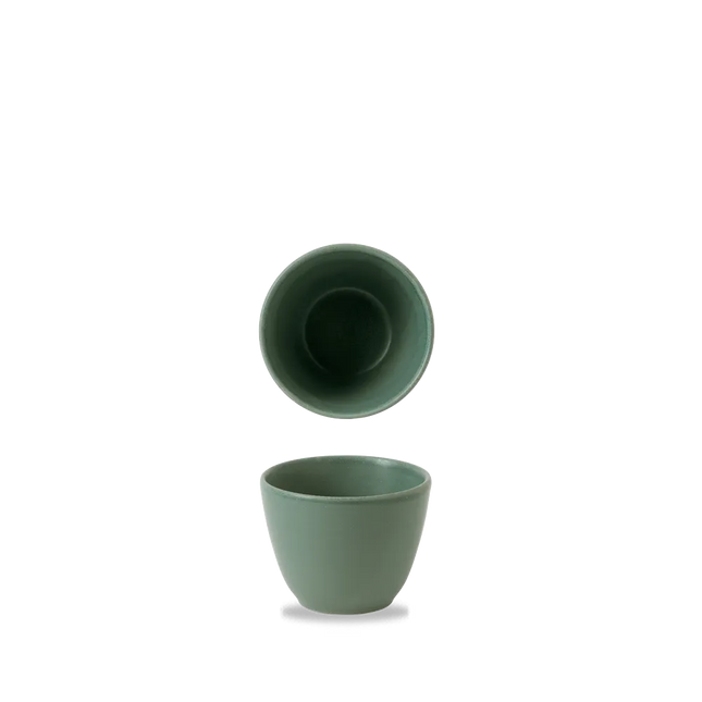 Churchill Nourish Andorra Green mok 295 ml – stapelbaar, breukvast stoneware servies voor banqueting