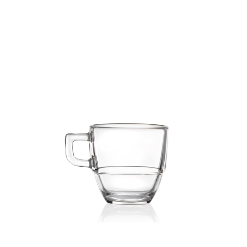 RCR Caffe Moka kopje 12 cl – kristallen koffieglas voor cappuccino en koffie