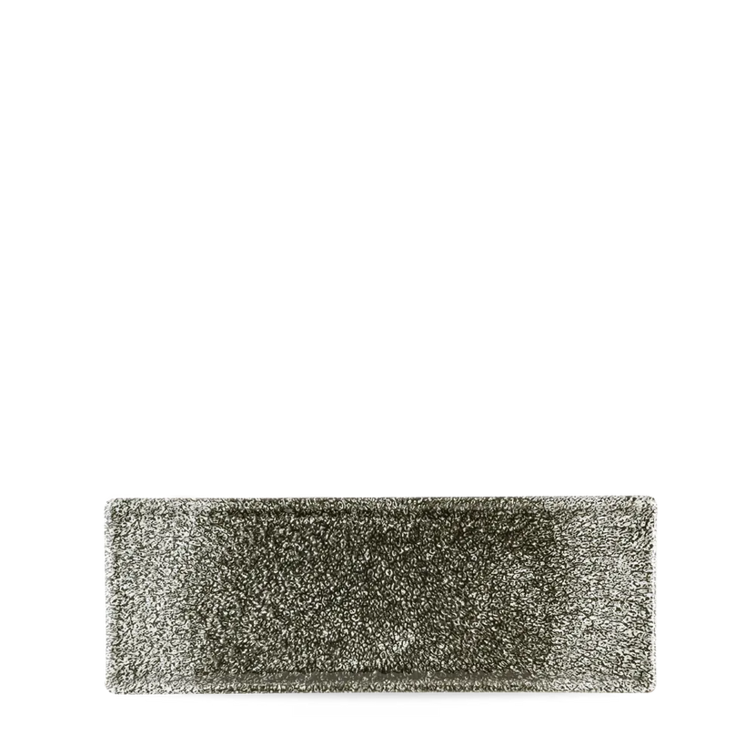 Churchill Raku Quartz Black ovaal bord 25x9 cm – zwart reactief glazuur bord voor fine dining