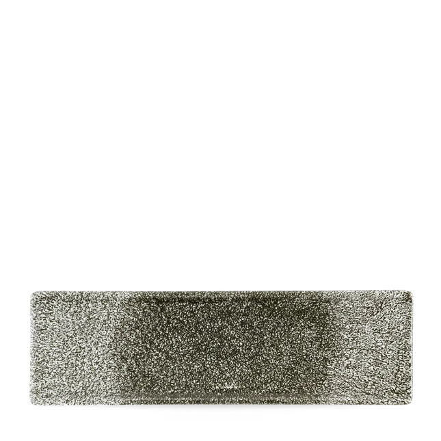 Churchill Raku Quartz Black ovaal bord 30x9 cm – langwerpig zwart bord voor restaurants