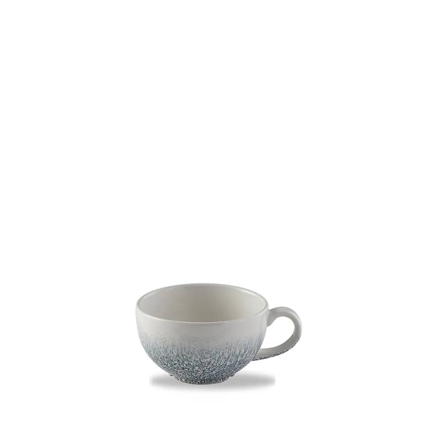 Churchill Raku Topaz Blue cappuccinokopje 227ml – reactief geglazuurd stoneware voor horeca