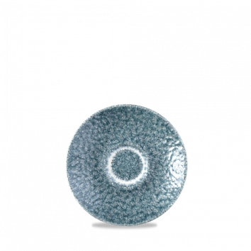 Churchill Raku Topaz Blue espresso-schotel 11,8 cm – reactief geglazuurd stoneware voor catering