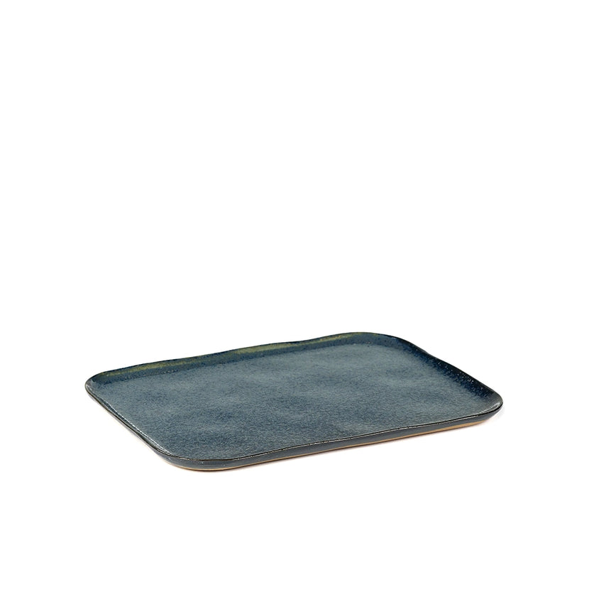 Rectangular Plate N°1 Xl Blue/Grey 4/box – Serax
