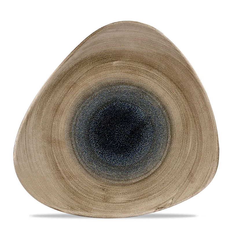 Churchill Stonecast Aqueous Bayou Lotus bord Ø 25 cm – blauw reactief glazuur porseleinen bord voor restaurants