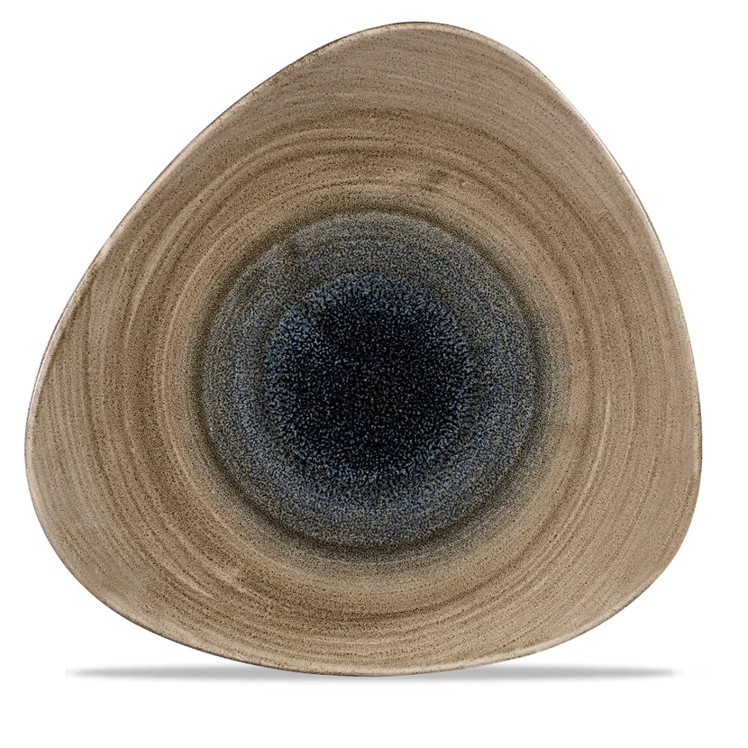 Churchill Stonecast Aqueous Bayou Lotus bord Ø 30 cm – groot blauw porseleinen bord voor fine dining