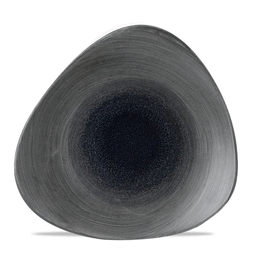 Churchill Stonecast Aqueous Fjord Lotus bord Ø 26,5 cm – blauwgrijs porseleinen bord voor restaurants