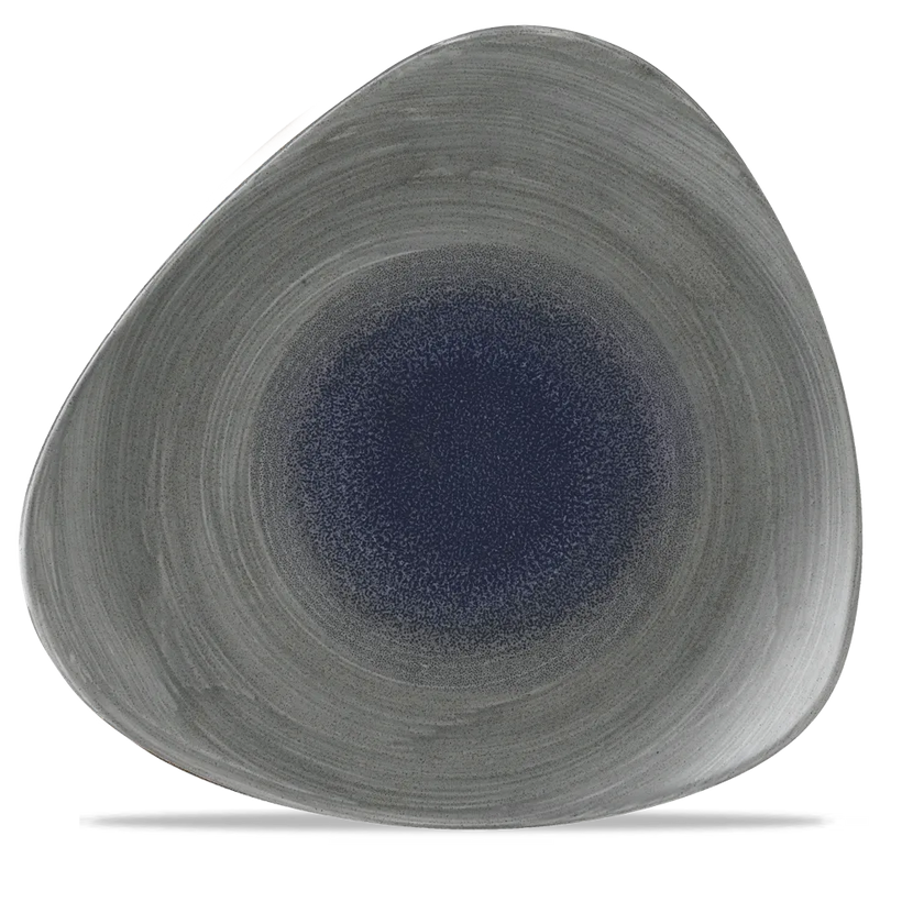 Churchill Stonecast Aqueous Fjord Lotus bord Ø 31,1 cm – groot blauwgrijs porseleinen bord voor horeca