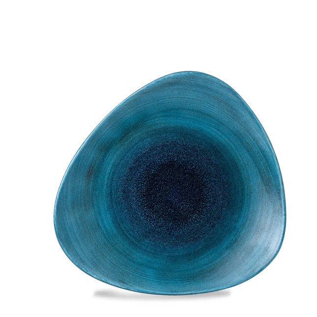 Churchill Aqueous Lagoon Lotus bord Ø 26,5 cm – turquoise porseleinen bord voor restaurants