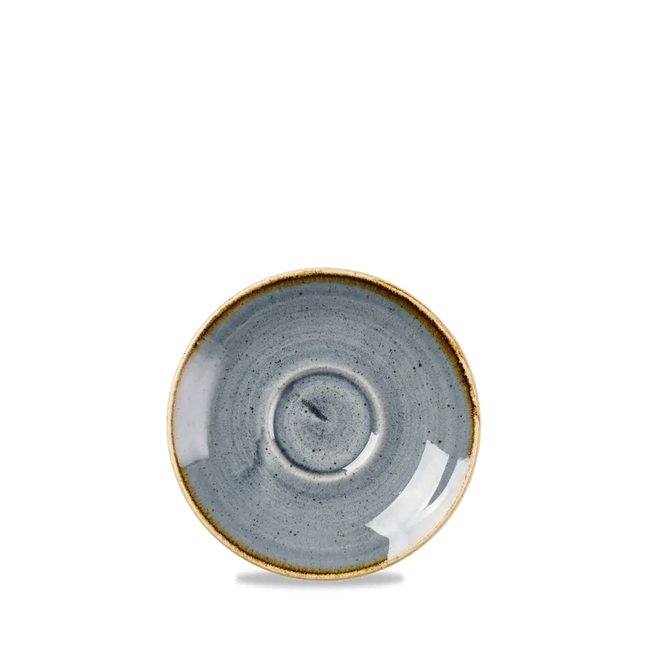 Churchill Stonecast Blueberry espressoschotel Ø 11,8 cm – gespikkelde schotel voor koffie