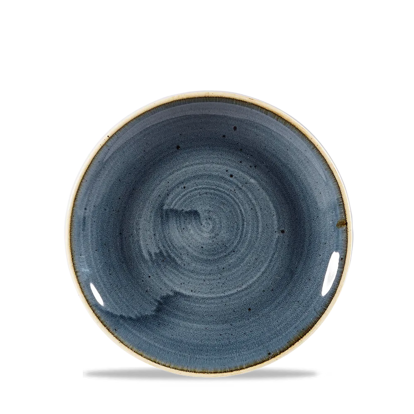 Churchill Stonecast Blueberry coupe bord Ø 17 cm – klein blauw bijzetbord voor restaurants