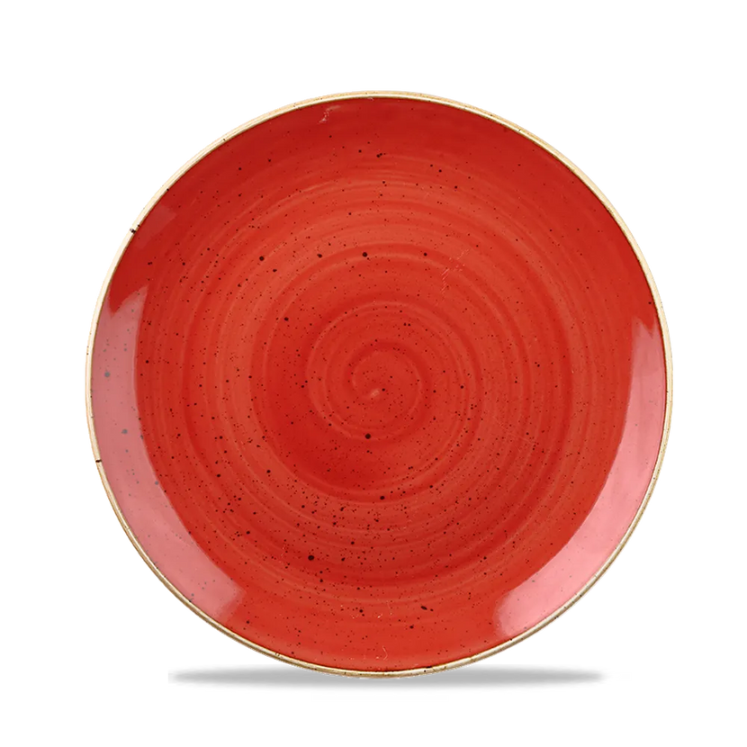 Churchill Stonecast Berry Red evolve coupekom Ø 25 cm – rood reactief glazuur porseleinen kom voor horeca