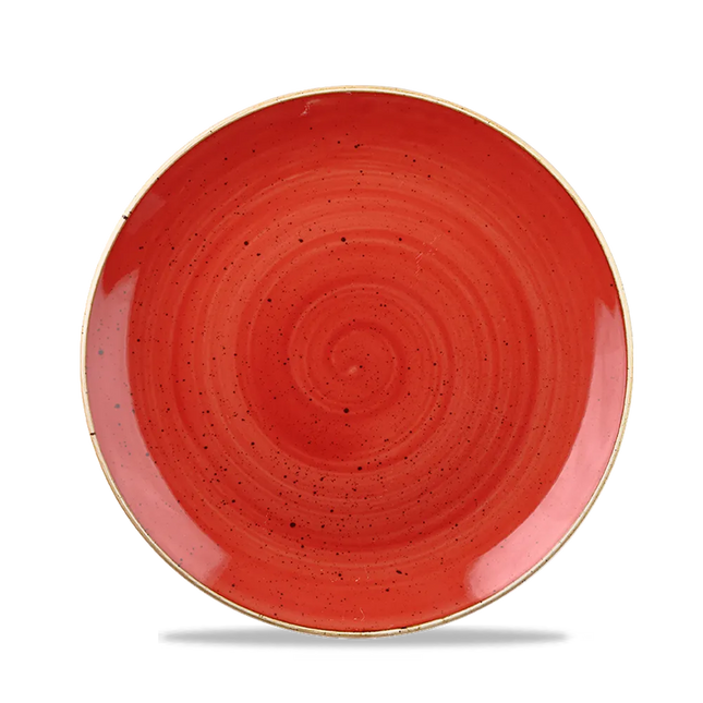 Churchill Stonecast Berry Red evolve coupekom Ø 25 cm – rood reactief glazuur porseleinen kom voor horeca