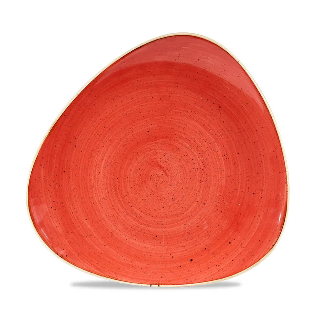 Churchill Stonecast Berry Red Lotus bord Ø 25 cm – rood porseleinen bord voor horeca