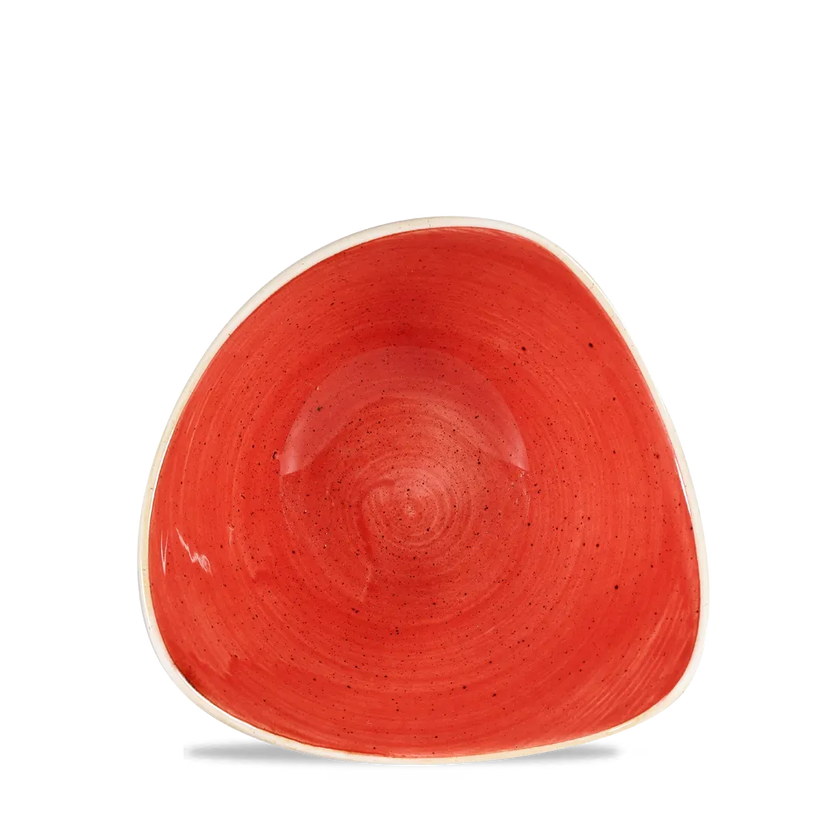 Churchill Stonecast Berry Red Lotus kom Ø 15 cm – klein rood porseleinen kommetje voor restaurants