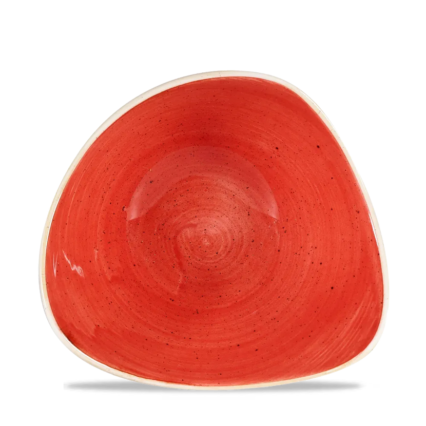 Churchill Stonecast Berry Red Lotus kom Ø 23 cm – rood porseleinen kom voor horeca