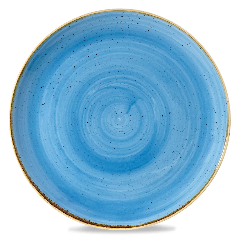 Churchill Stonecast Cornflower Blue ronde evolve bord Ø 30 cm – kobaltblauw porseleinen bord voor horeca