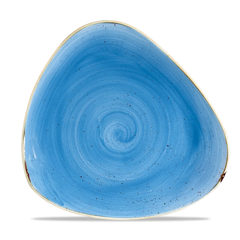 Churchill Stonecast Cornflower Blue bord Ø 27 cm – kobaltblauw porseleinen bord voor fine dining