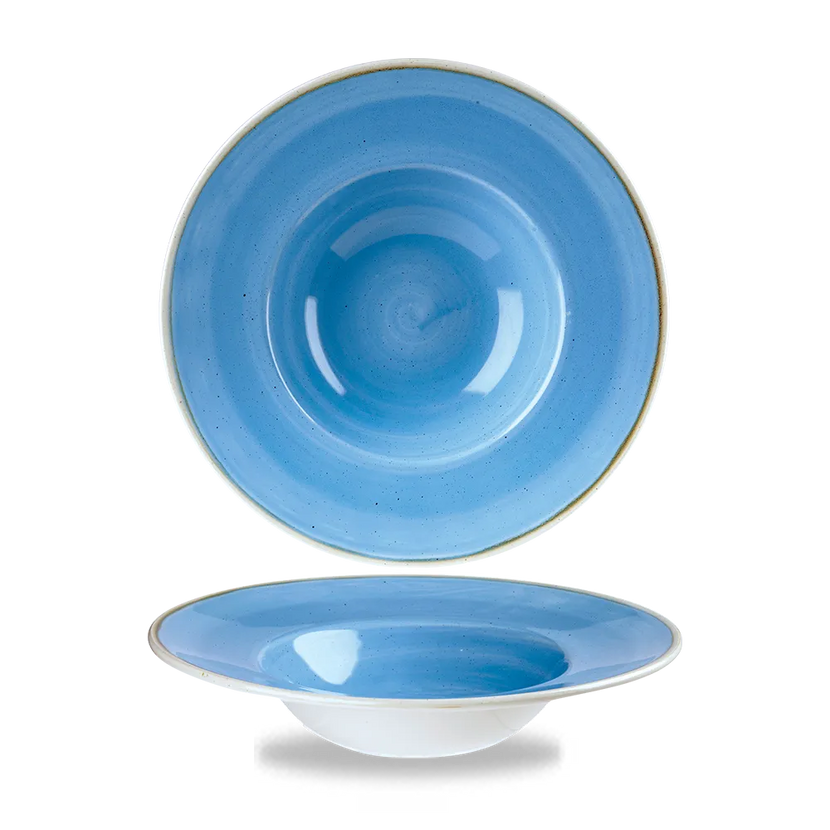 Churchill Cornflower Blue Profile brede kom medium Ø 24 cm – kobaltblauw porseleinen kom voor horeca