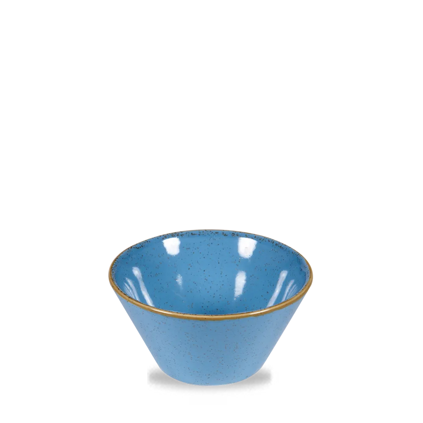 Churchill Stonecast Cornflower Blue Zest kom 355 ml – kobaltblauw porseleinen kom voor fine dining