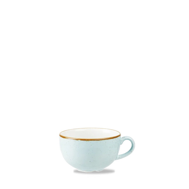 Churchill Stonecast Duck Egg cappuccino kopje 237 ml – zachtblauw porseleinen kopje voor café en horeca