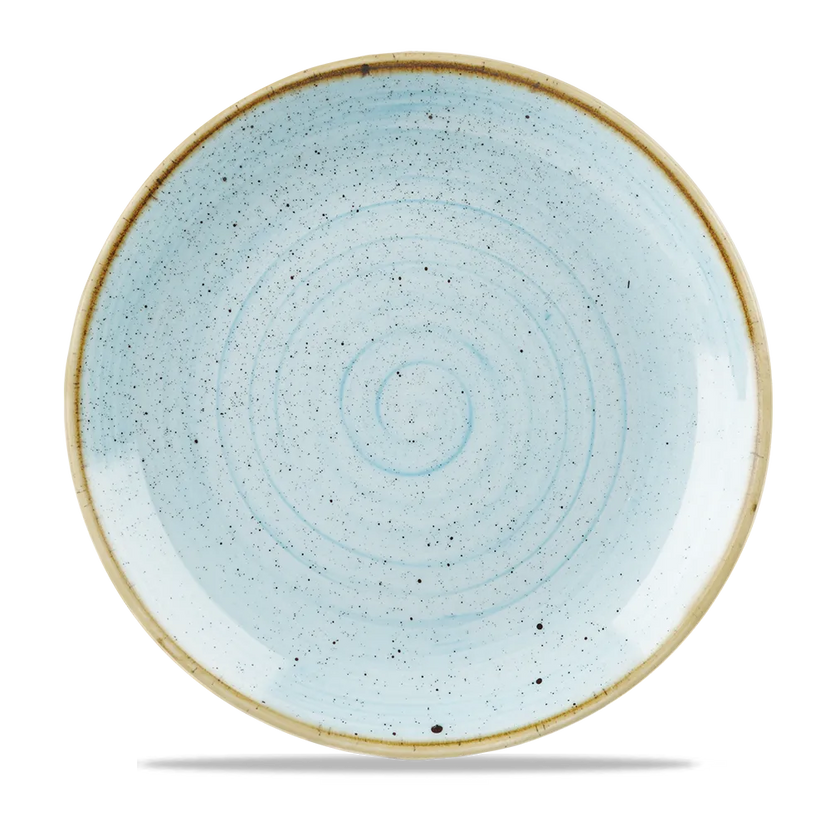 Churchill Stonecast Duck Egg evolve coupebord Ø 29 cm – zachtblauw porseleinen bord voor restaurants