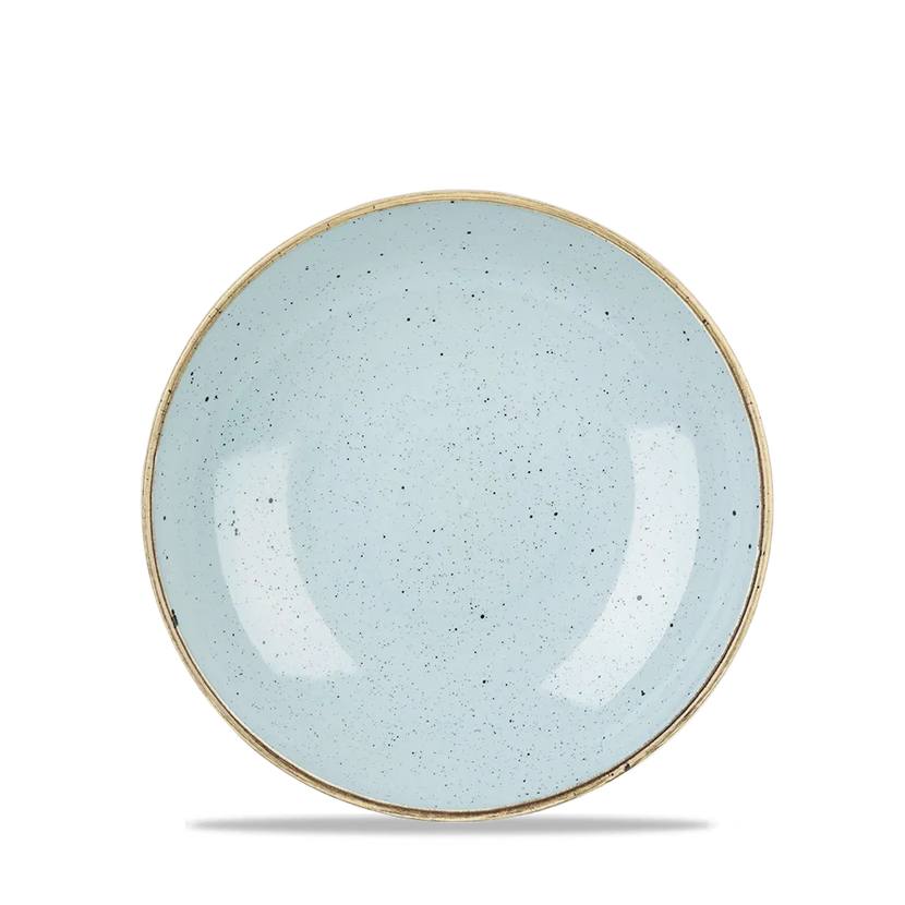 Churchill Stonecast Duck Egg evolve coupebord Ø 17 cm – klein zachtblauw porseleinen bordje voor horeca