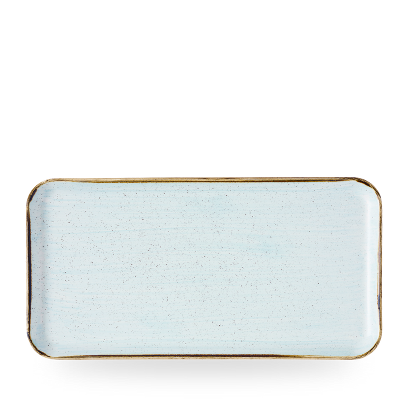 Churchill Stonecast Duck Egg Blue rechthoekig bord 35 x 18 cm