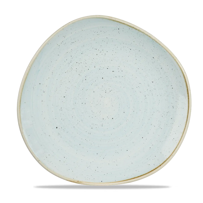 Churchill Stonecast Duck Egg rond bord met rand Ø 28,6 cm – zachtblauw porseleinen bord voor fine dining