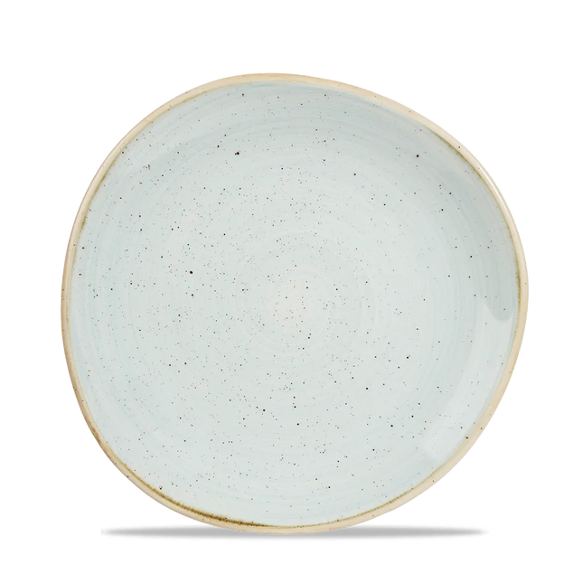 Churchill Stonecast Duck Egg rond bord met rand Ø 21 cm – zachtblauw porseleinen bord voor restaurants