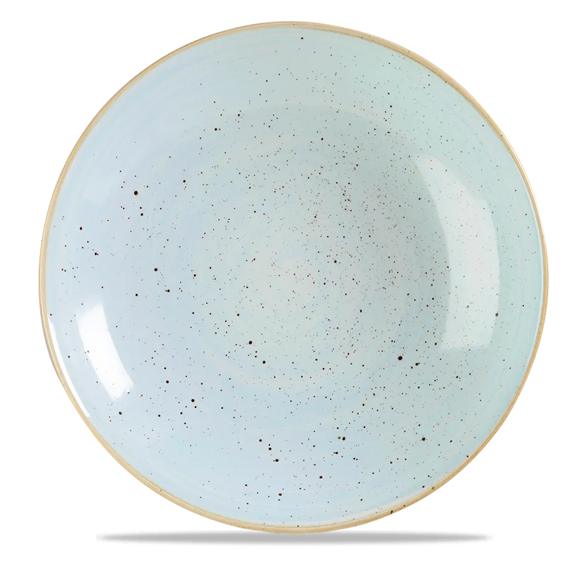 Churchill Stonecast Duck Egg grote coupekom Ø 30 cm – zachtblauw porseleinen kom voor horeca