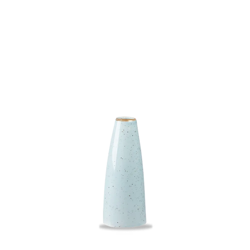 Churchill Stonecast Duck Egg bud vase 13 cm – zachtblauw porseleinen tafelvaasje voor restaurants